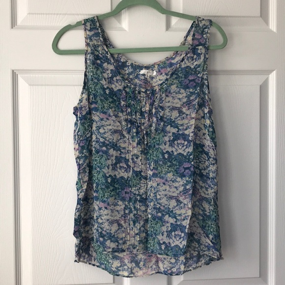 Medium Blue Green Silk Eliot Tank-top Shirt - Picture 13 of 13